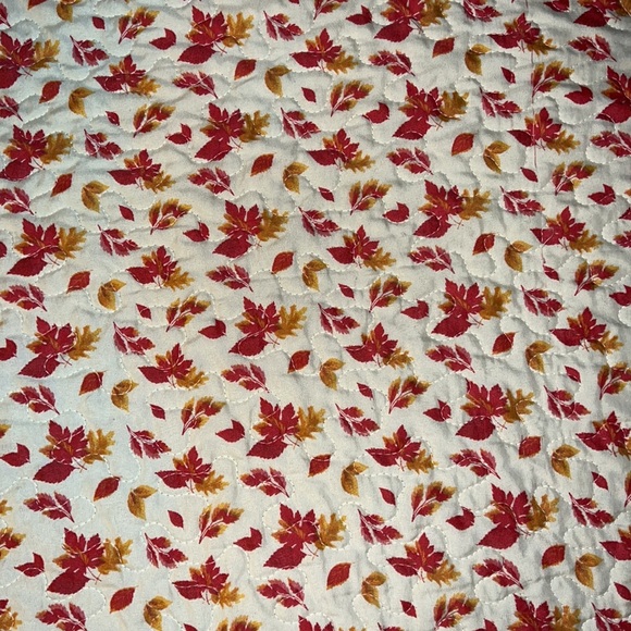 Fall Chickadees with Leaves Reversible, Twin-sized Quilt - Picture 6 of 7